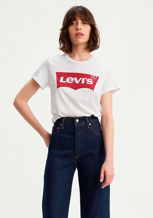 blusa levis blanca mujer